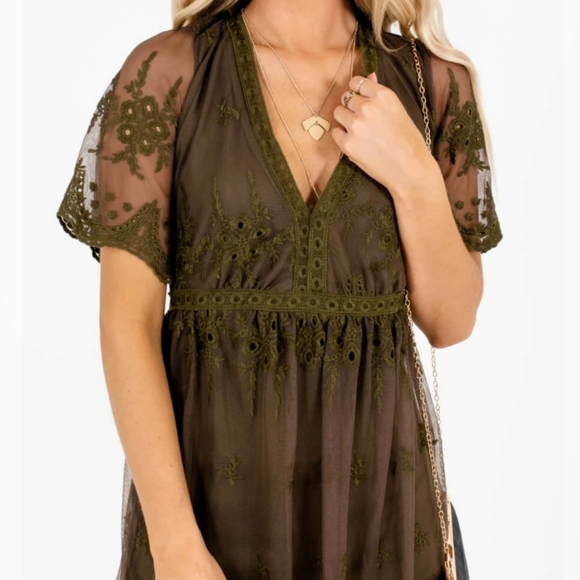 Haute Monde Dresses & Skirts - NWT Haute Monde Olive Green Dress